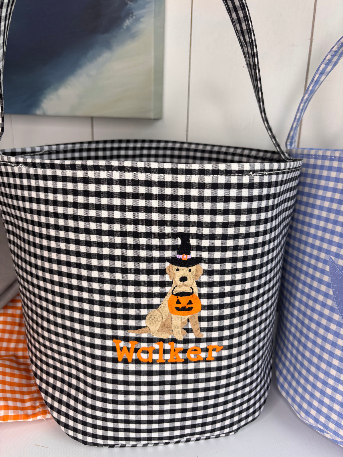 Custom Embroidered Halloween Buckets