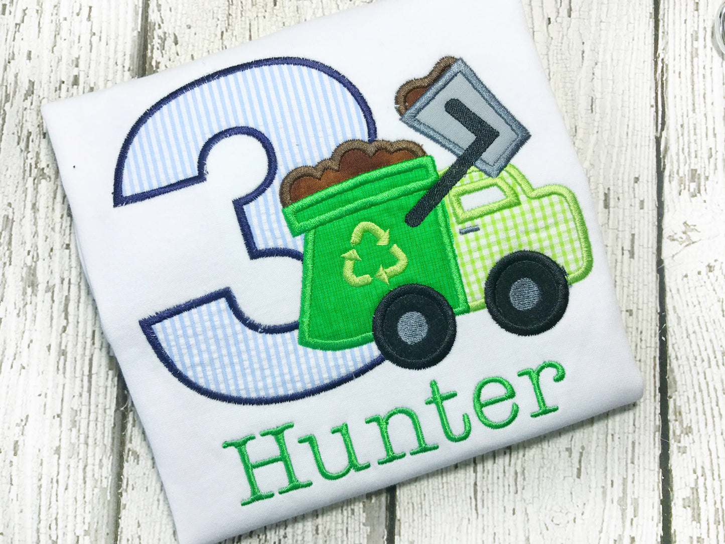 Garbage Truck Themed Birthday Shirt