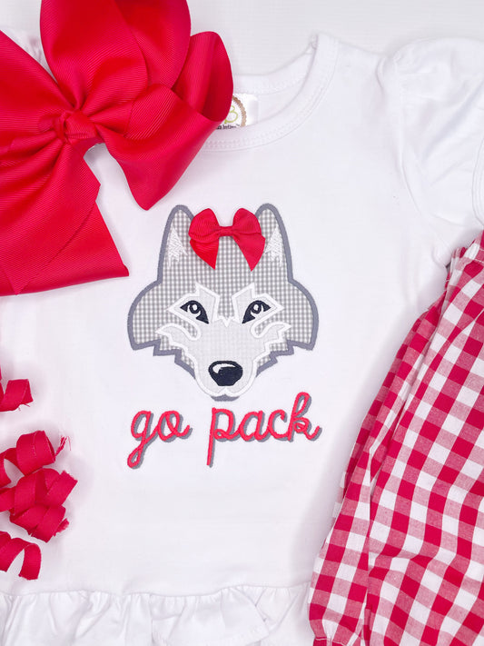Wolf Pack Girl's School Spirit Shirt