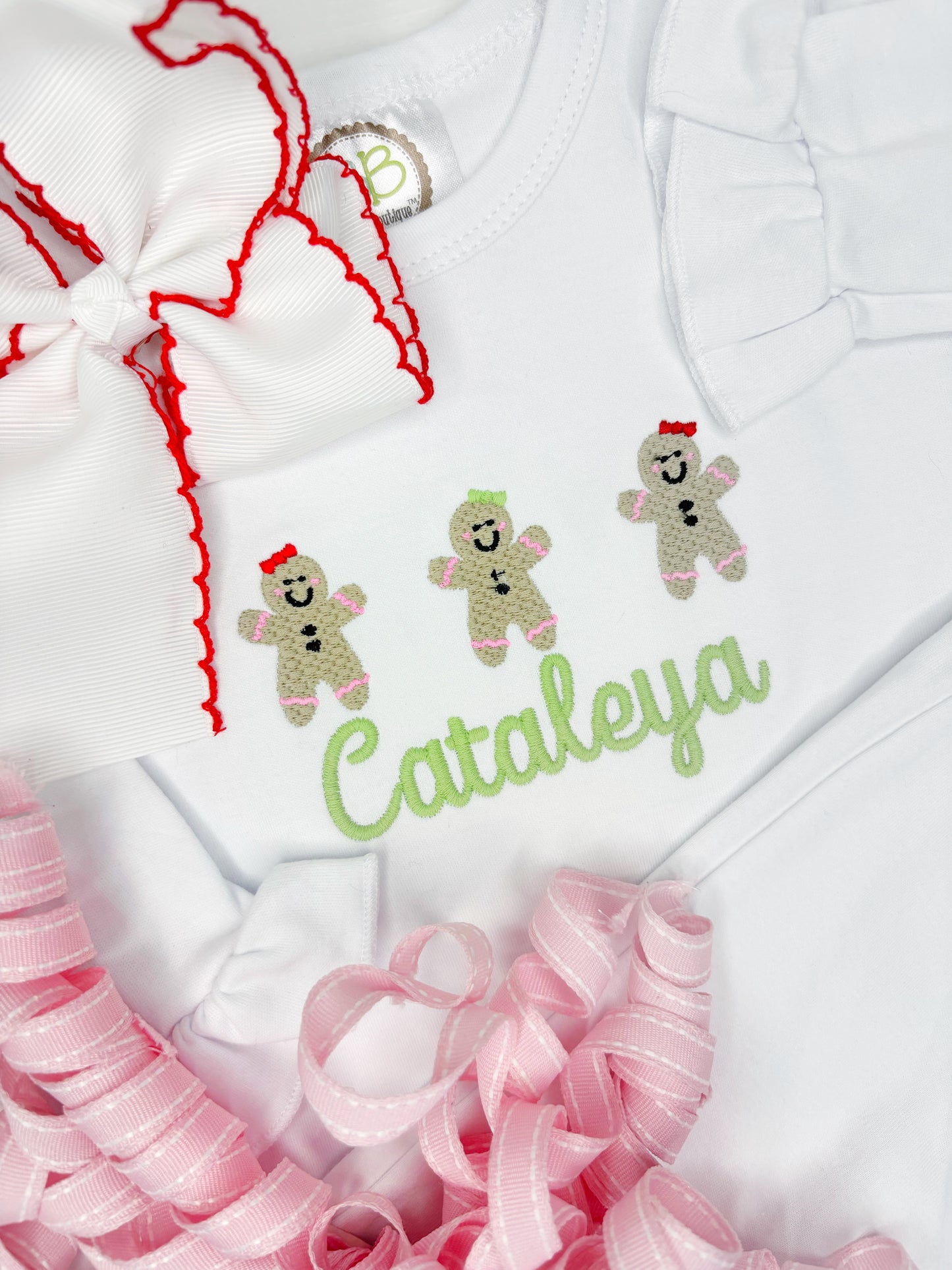 Girl's Gingerbread Trio Design