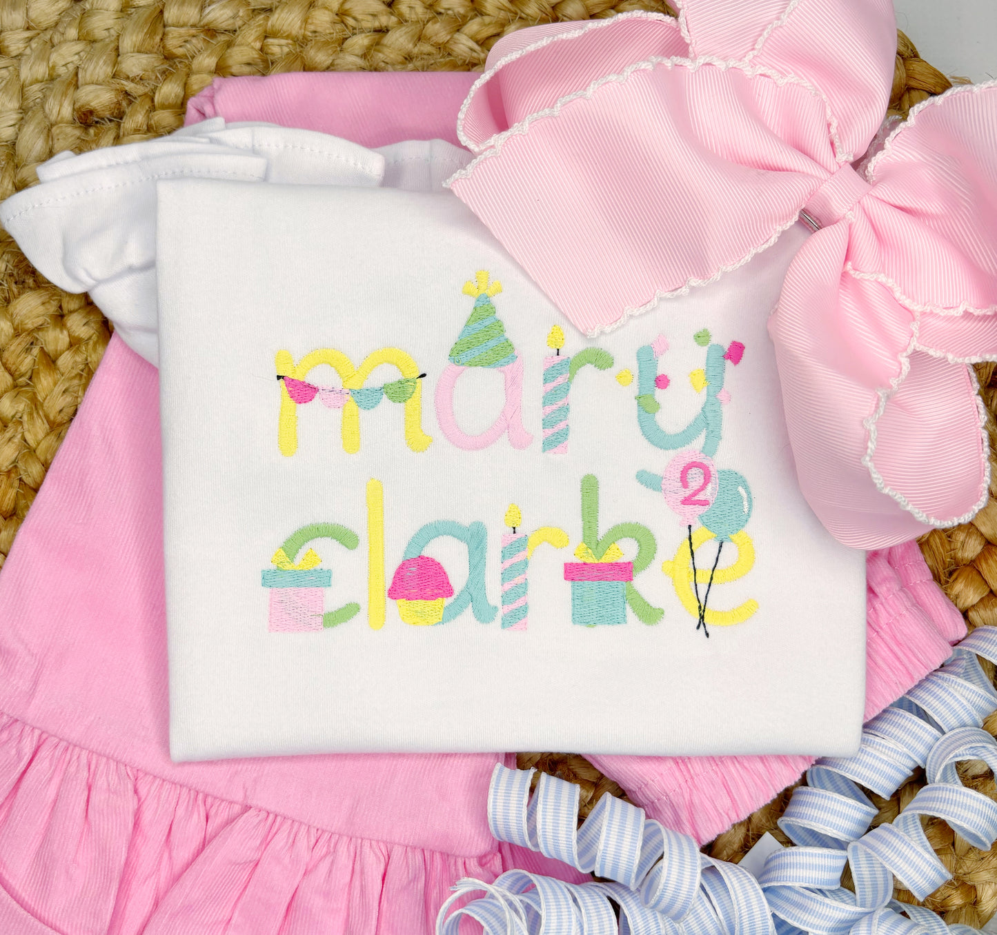 Birthday Alphabet Design