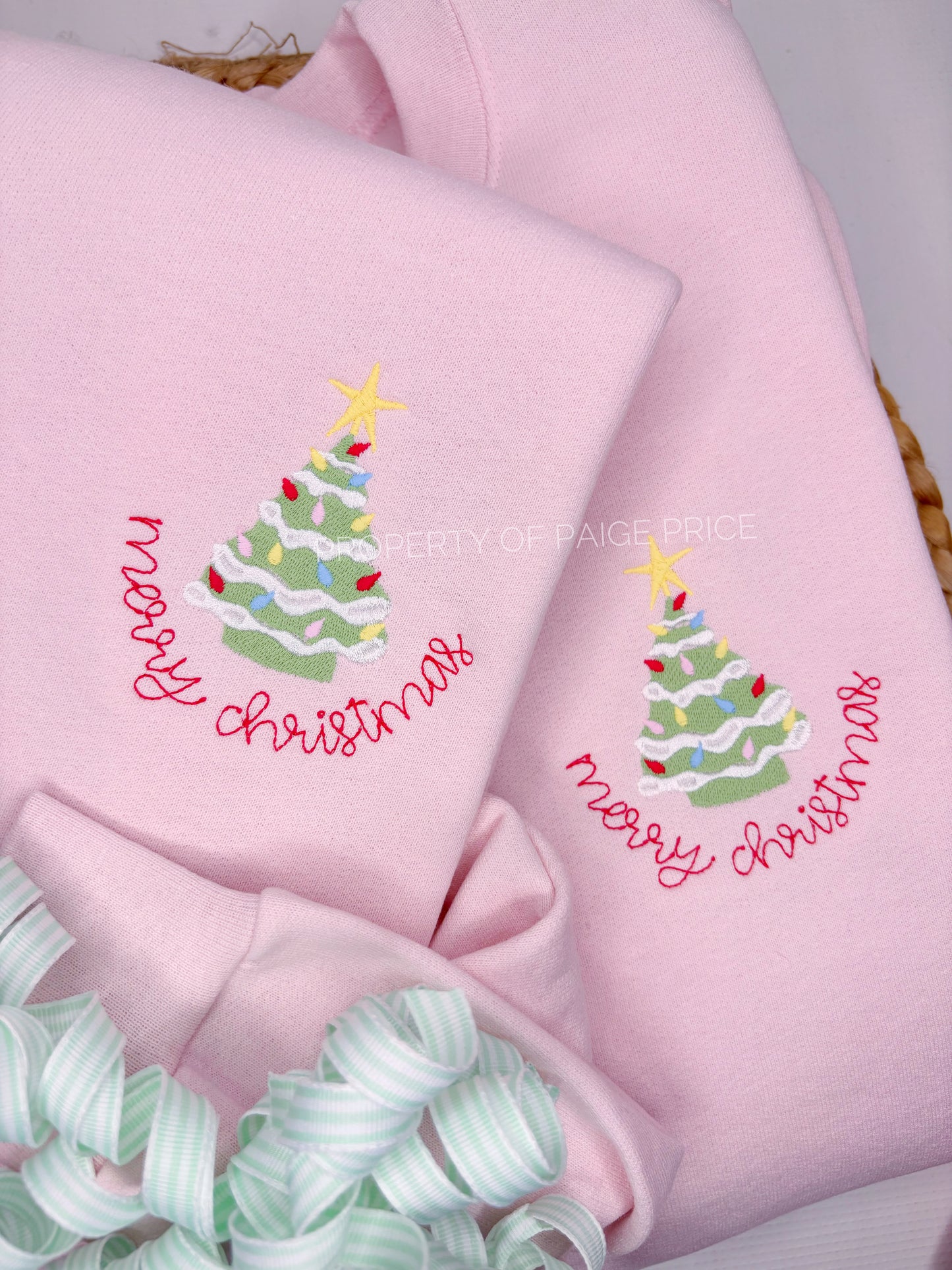 Adult Ceramic Christmas Tree "merry christmas" design