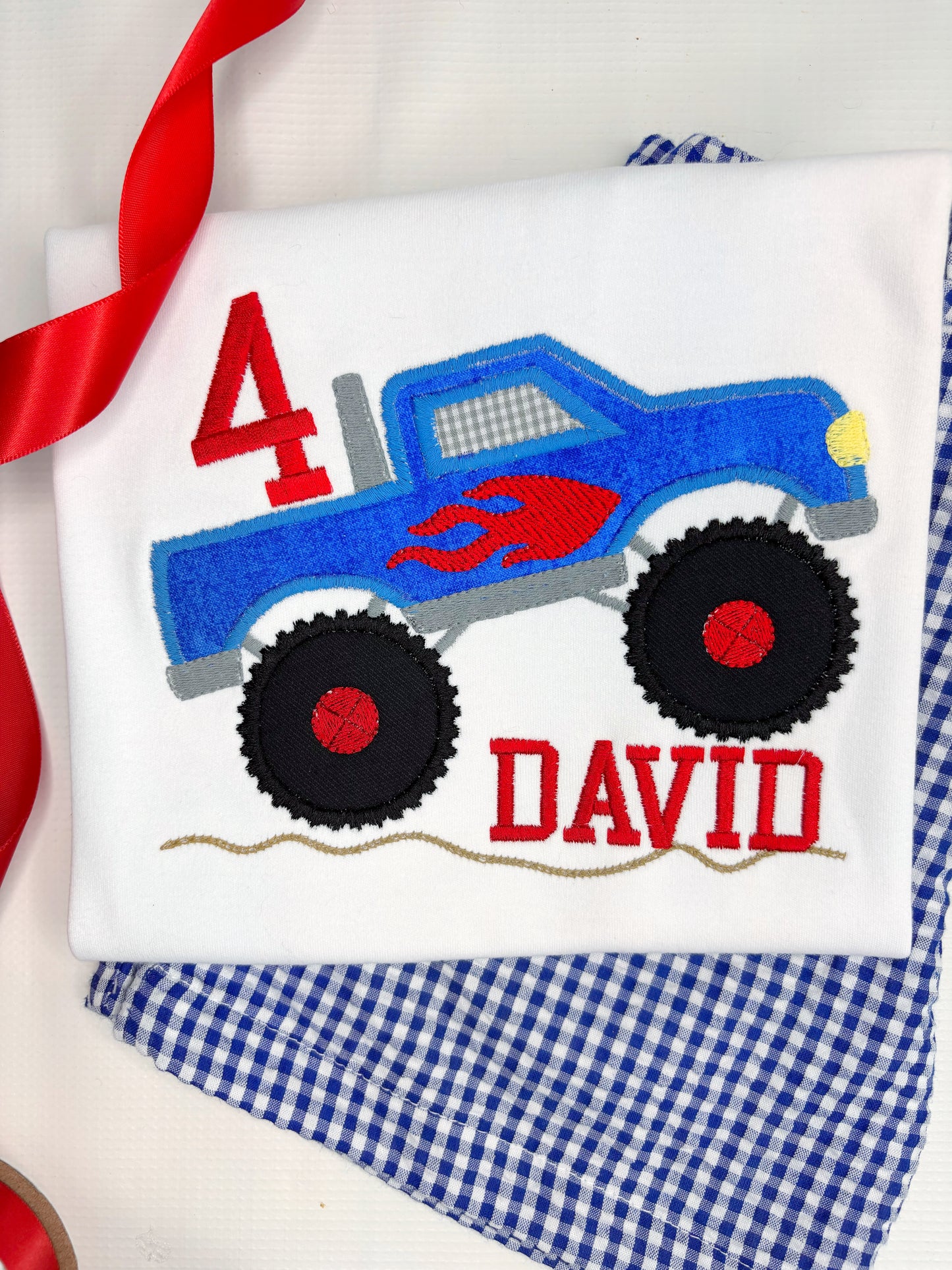 Boy's Monster Truck with Small Number