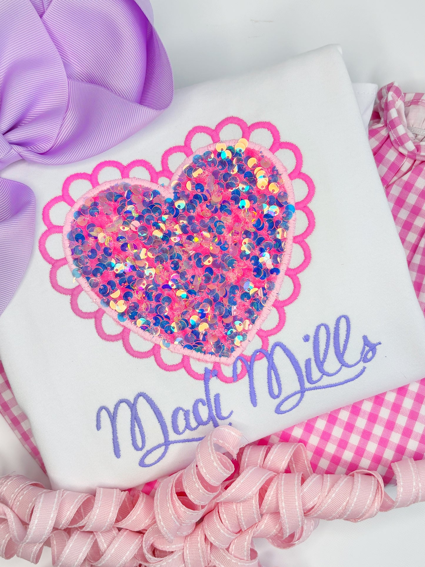 Spakrly Scalloped Heart Design