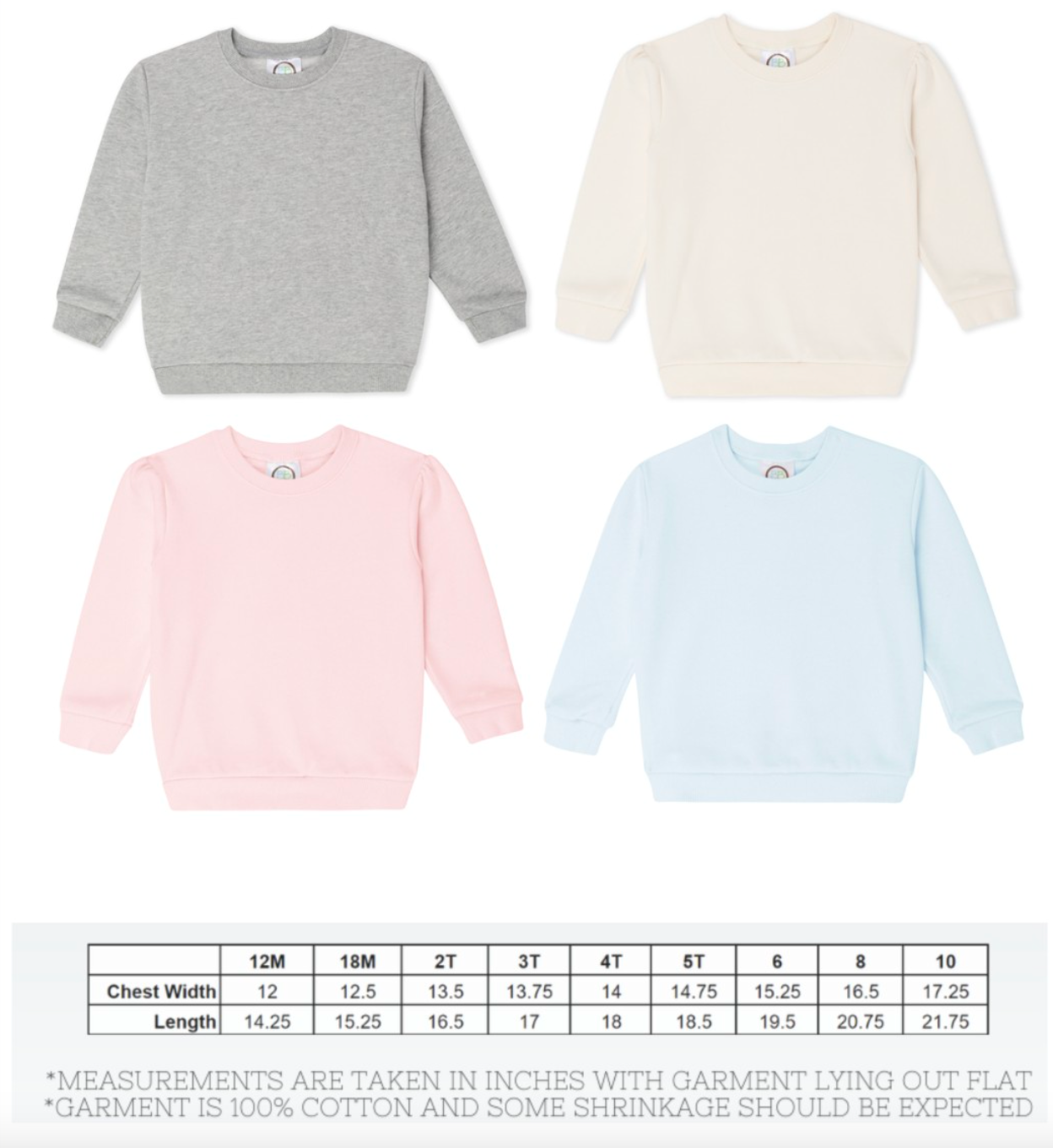 Pastel Vintage Felt Custom Sweatshirt/Bubble