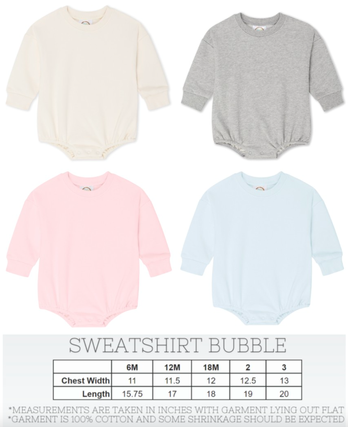 Pastel Vintage Felt Custom Sweatshirt/Bubble