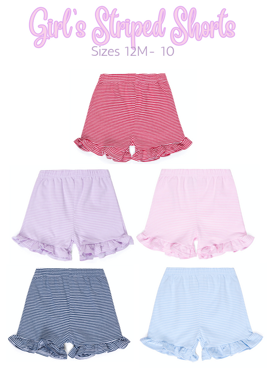 Girl's Striped Shorts