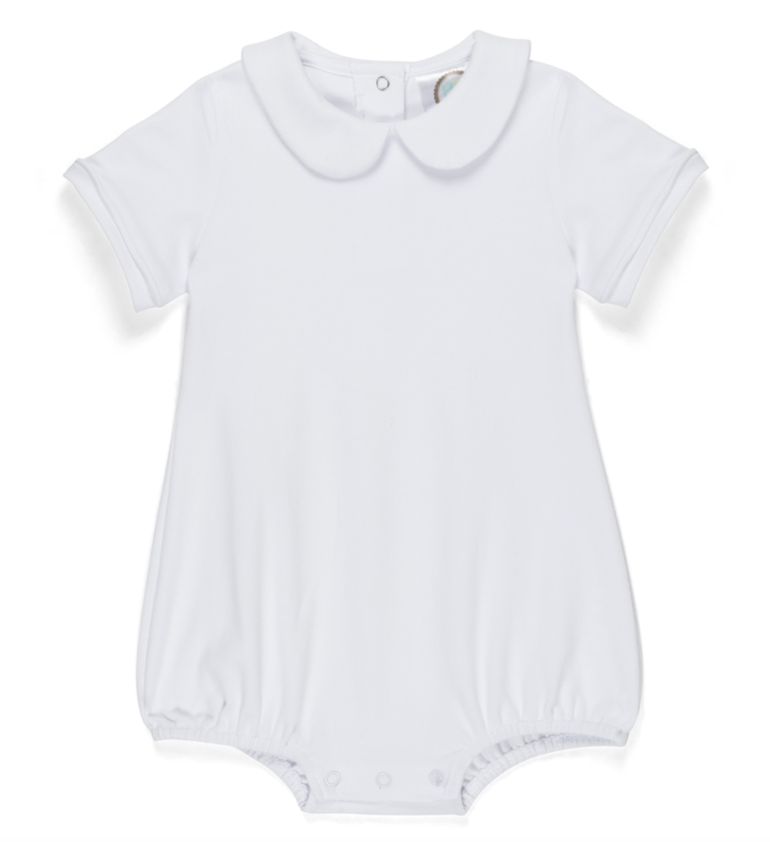 Single Initial Boy's Peter Pan Collar Bubble