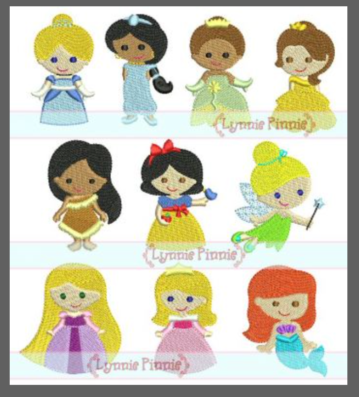 Mini Princesses & Name Design