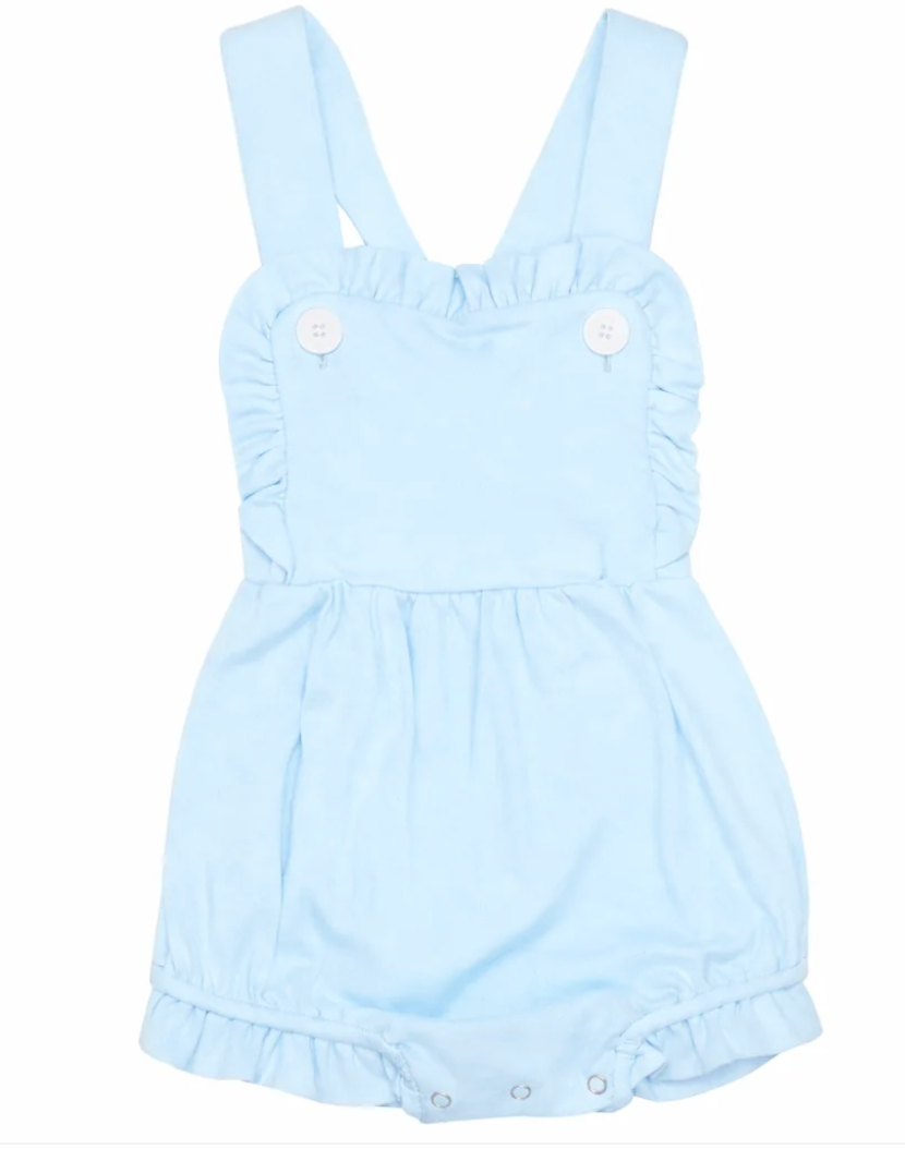 Patriotic Ruffle Sun Suit with Flags Design