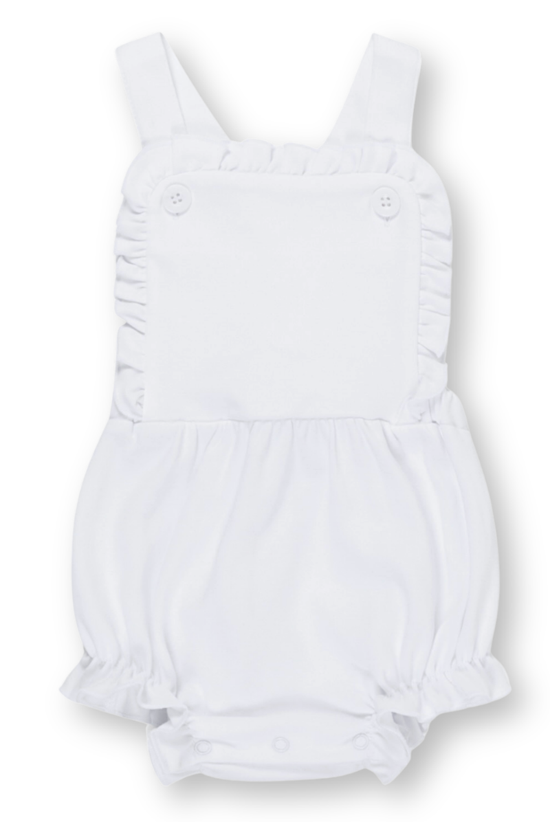 Patriotic Ruffle Sun Suit with Flags Design