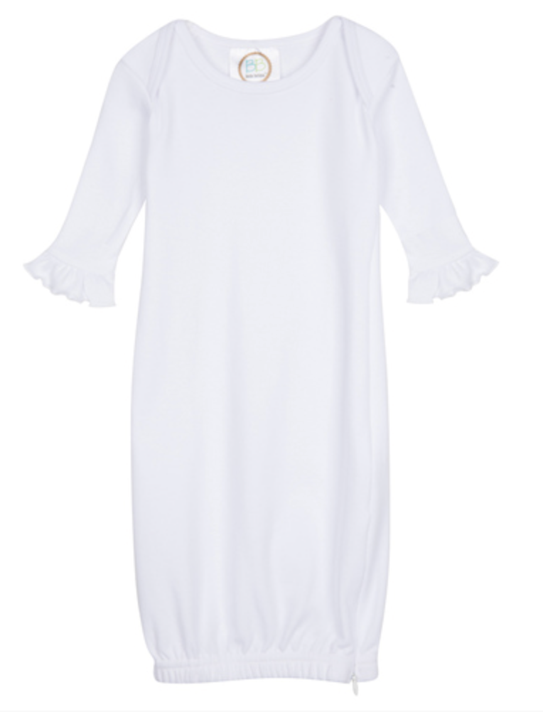 Eleanor Floral Design Gown and Bib Set