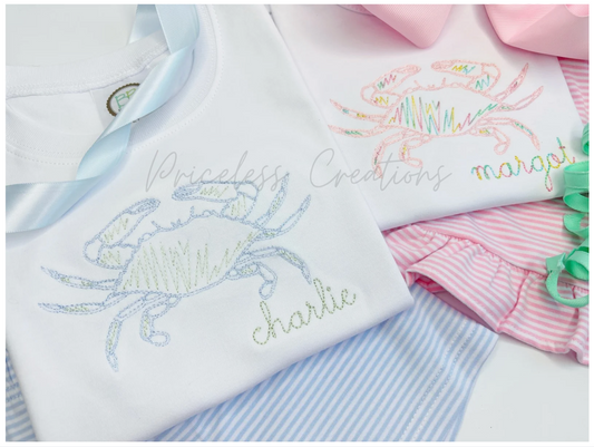 Sketchy Crab Summer Design