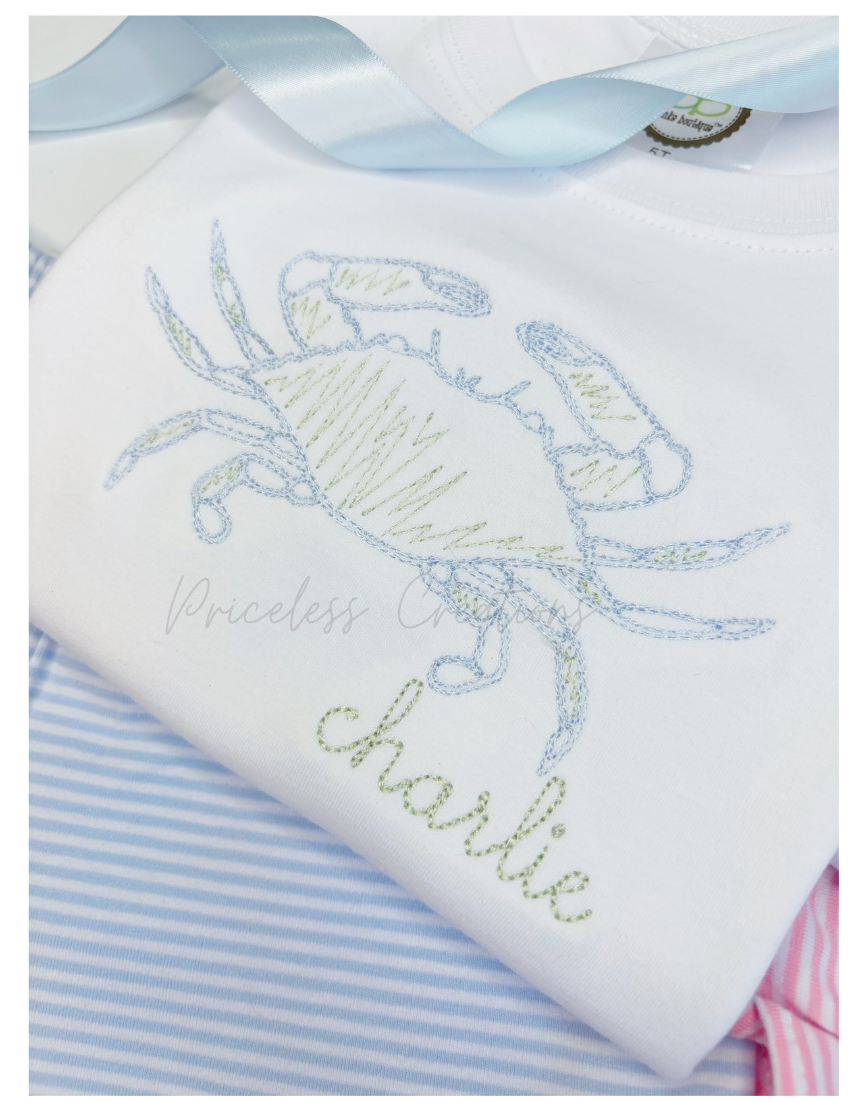 Sketchy Crab Summer Design