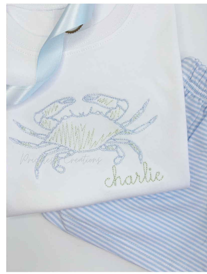Sketchy Crab Summer Design