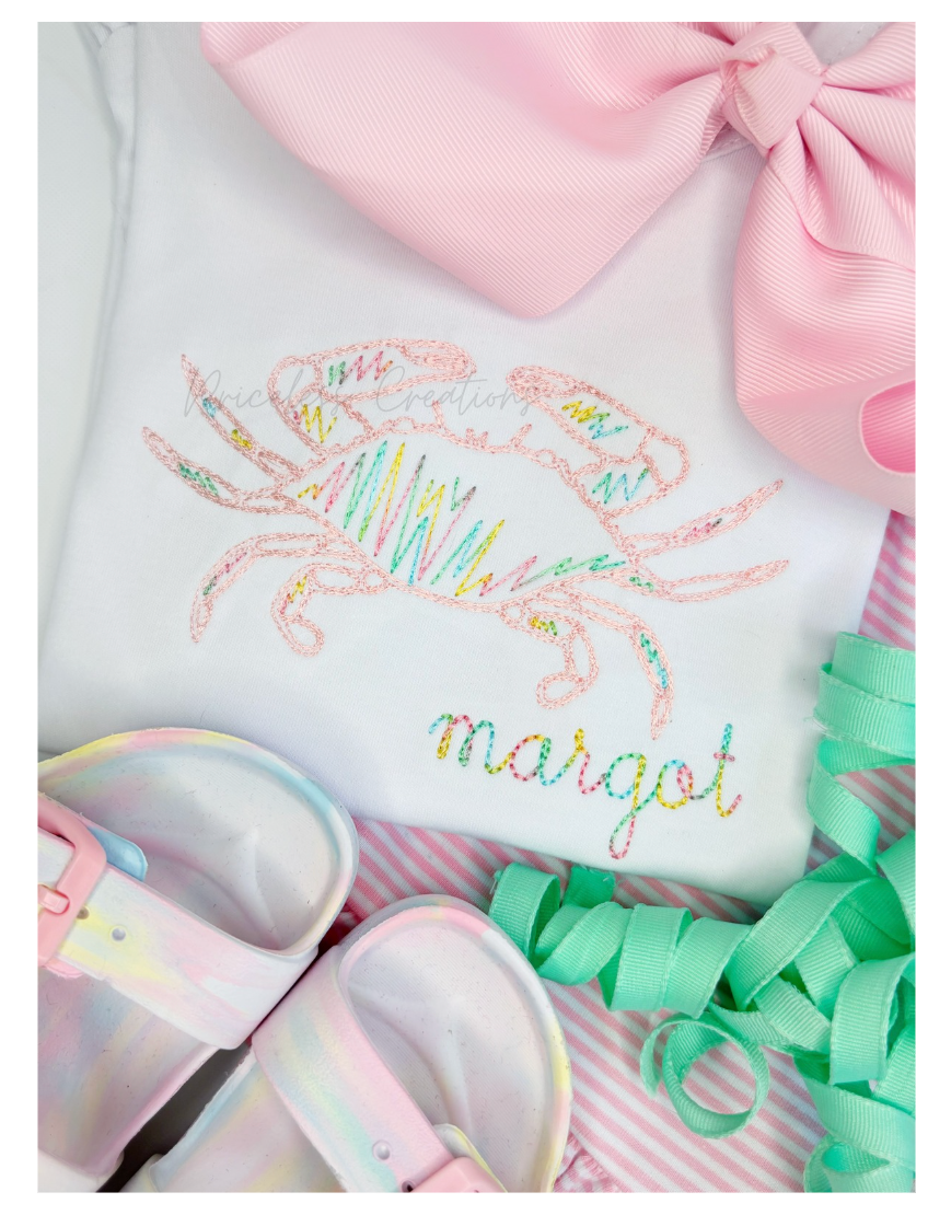 Sketchy Crab Summer Design