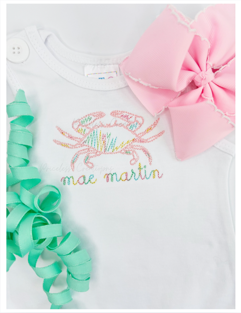 Sketchy Crab Summer Design