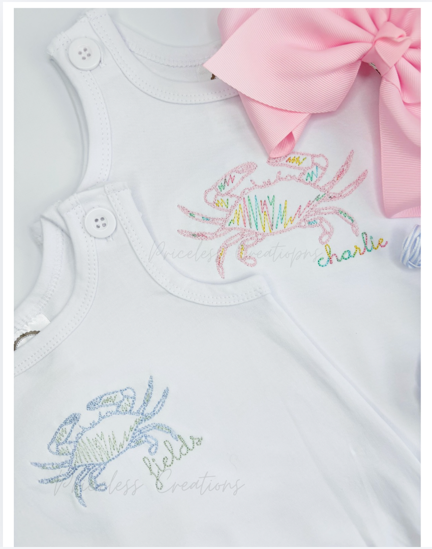 Sketchy Crab Summer Design