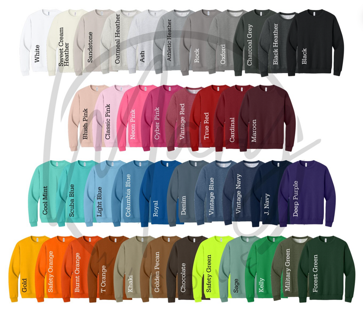 Team Felt Sweatshirts