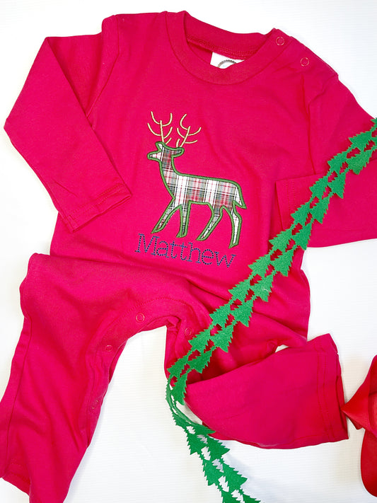 Plaid Reindeer Design