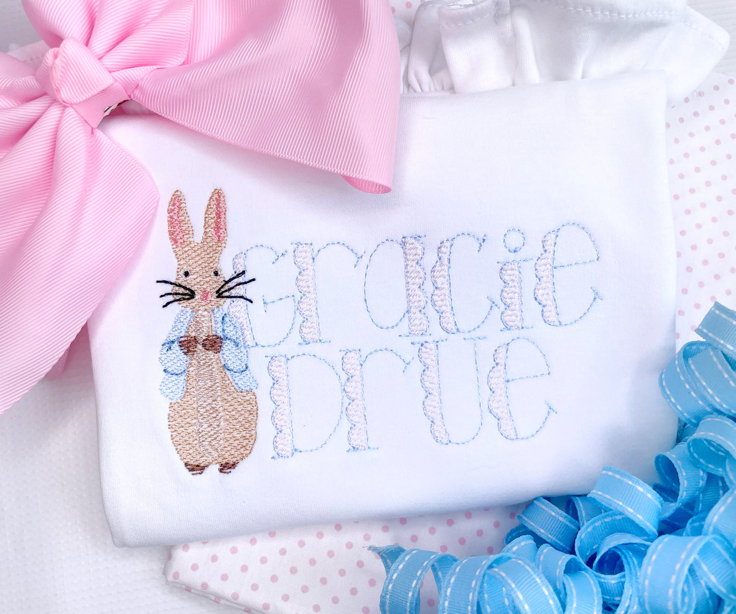 Little Blue Coat Rabbit Name Design