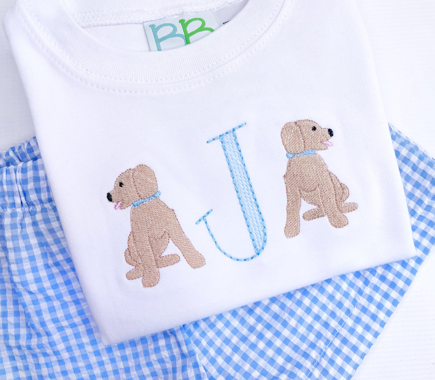Sweet Pup Single Letter Initial Shirt