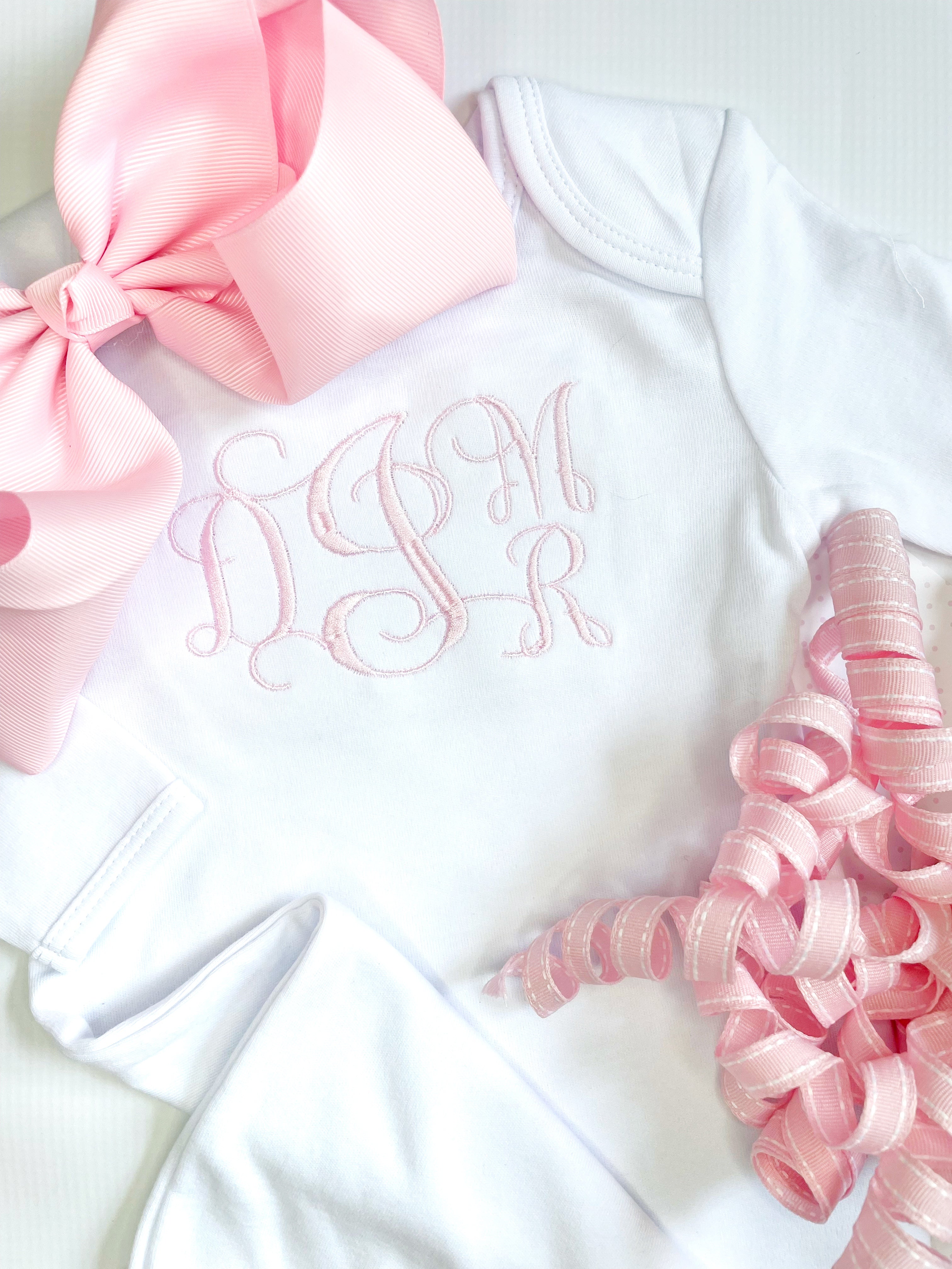 Baby girl monogrammed outlet gown