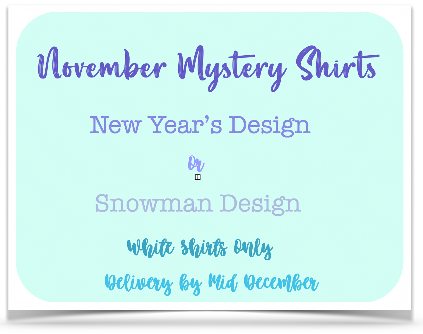 November Mystery Shirt