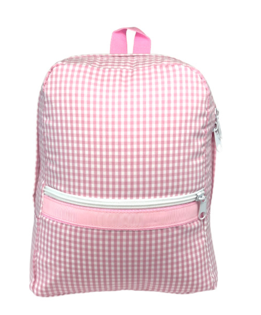 Light Blue or Pink Gingham Backpack with Mini Design (Mint brand)